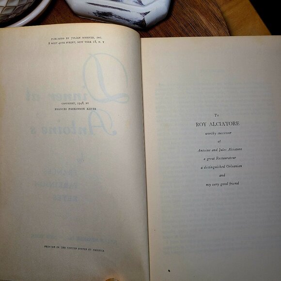 Set of 2 Frances Parkinson Keyes Hard Cover Books, Blue Camellia & Dinner at Ant - Picture 6 of 8
